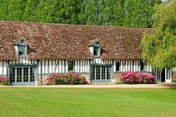 Harquency; France - july 19 2019 : la Grange de Bourgoult, an ol — Stock Photo, Image