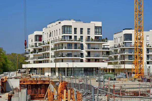 Saint Germain en Laye; França - 11 de abril de 2019: canteiro de obras — Fotografia de Stock