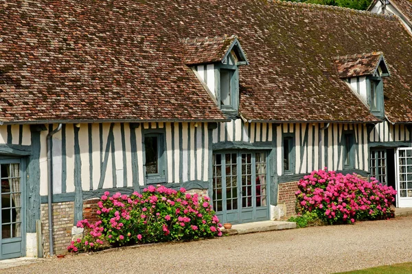 Harquency; France - july 19 2019 : la Grange de Bourgoult, an ol — Stock Photo, Image