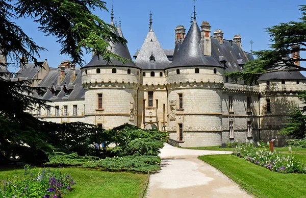 Chaumont sur Loire; Frankrijk-juni 29 2019: de renaissance kasteel — Stockfoto