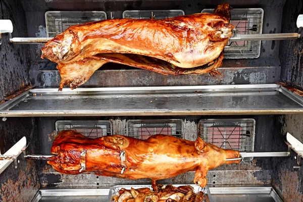 Harquency; France - july 19 2019 : rotisserie — Stock Photo, Image