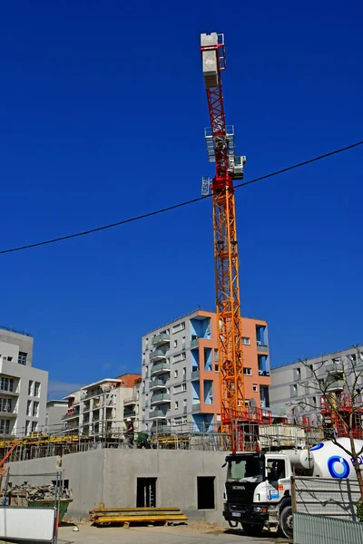 Cergy le Haut; Frankrijk - 30 maart 2019: moderne stad — Stockfoto