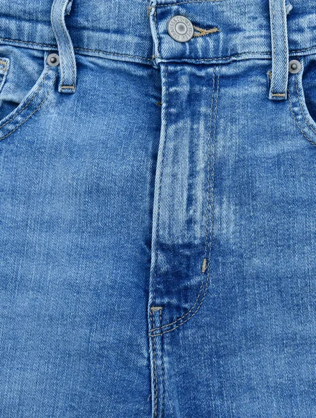 Paris; Frankrike - 30 mars 2019: närbild av blå jeans — Stockfoto