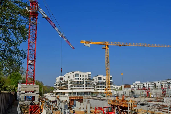 Saint Germain en Laye; França - 11 de abril de 2019: canteiro de obras — Fotografia de Stock