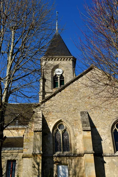 Fremainville; França - 30 de março de 2019: Igreja de Saint Clair — Fotografia de Stock