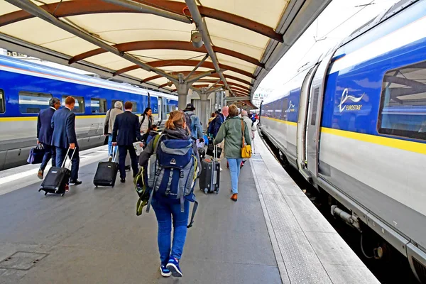 Paříž; Francie - květen 1 2019: Gare du Nord — Stock fotografie