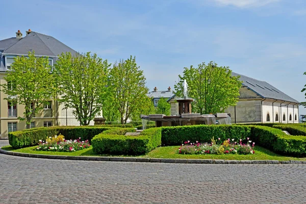 Saint Germain en Laye; France - april 20 2019 : royal square Stock Photo