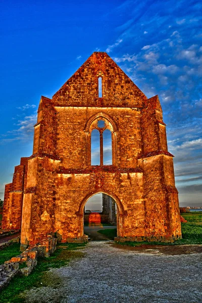 Flotte Ile France March 2020 Notre Dame Cistercian Abbey — 图库照片