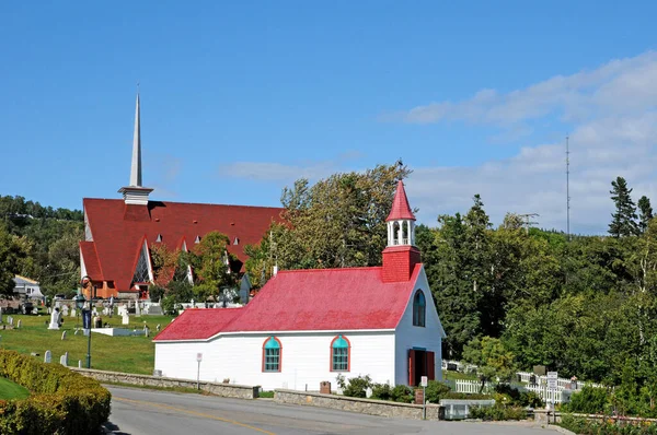 Quebec Canada June 2018 Old Chapel Tadoussac Built 1747 — Stock Photo, Image