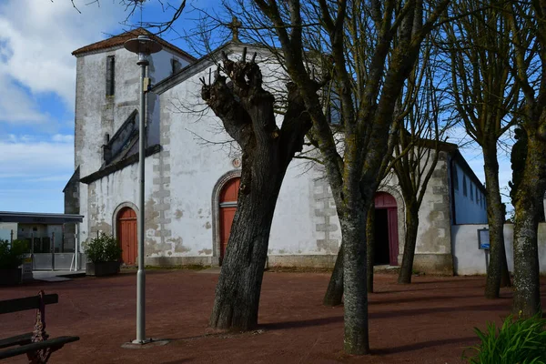 Loix Ile France March 2020 Sainte Catherine Church Picture Resque — 스톡 사진