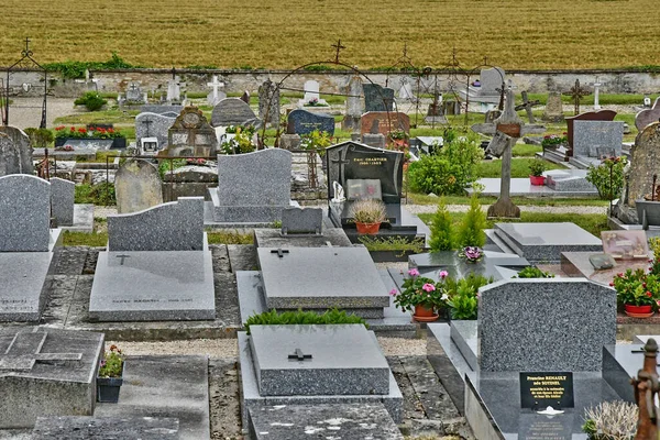 Roche Guyon França Julho 2018 Cemitério — Fotografia de Stock