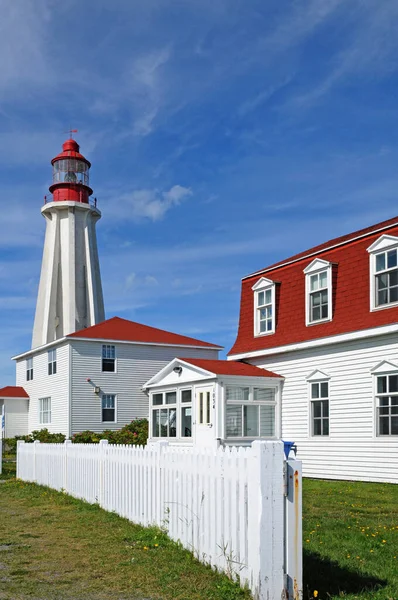 Quebec Canadá Junio 2018 Faro Sitio Histórico Nacional Pointe Pere — Foto de Stock
