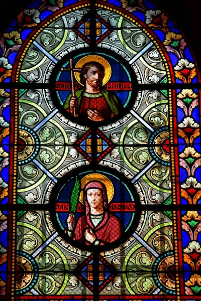 Vernouillet Ranska Toukokuu 2020 Historiallinen Saint Etiennen Kirkko — kuvapankkivalokuva