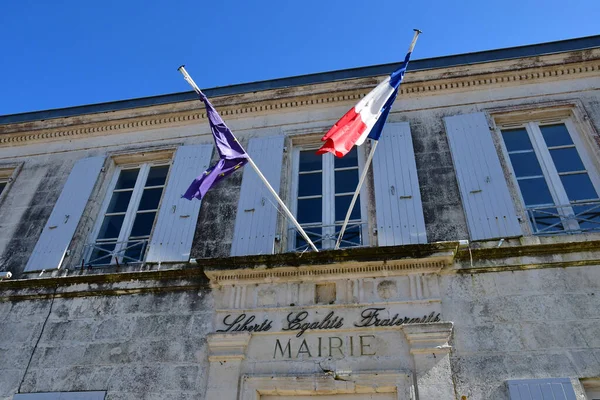 Les Portes Ile Francia Marzo 2020 Municipio — Foto Stock