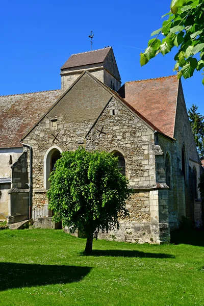 Arthies Frankrike Maj 2020 Sankt Aignans Kyrka — Stockfoto