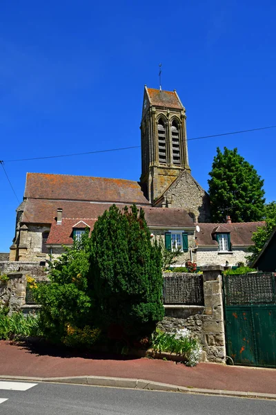 Grisy Les Platres Frankrijk Mei 2020 Kerk Saint Caprais — Stockfoto