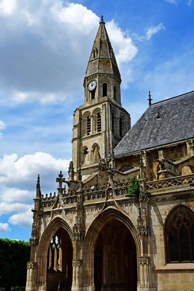 Poissy France May 2020 Collegiate Church — Stock Photo, Image