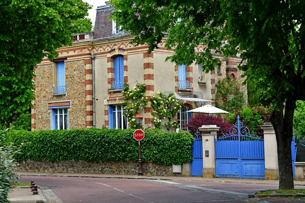Villennes Sur Seine Frankreich Mai 2020 Das Malerische Stadtzentrum — Stockfoto