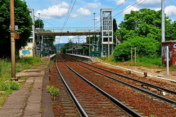 Villennes Sur Seine Frankrijk Mei 2020 Het Historische Station Gebouwd — Stockfoto