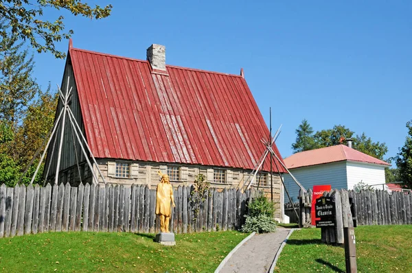 Quebec Canadá Junho 2018 Reconstituição Histórica Uma Antiga Casa Comércio — Fotografia de Stock