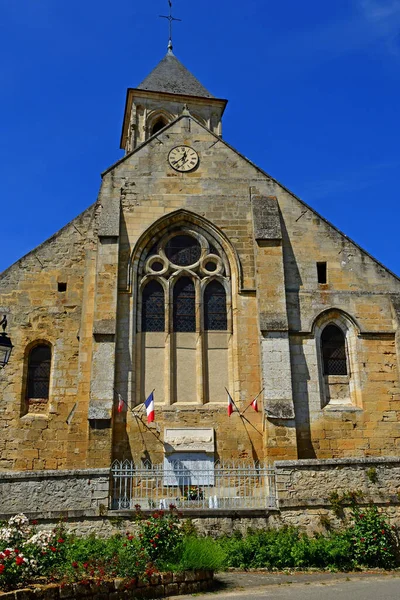 Montgeroult Francia Mayo 2020 Iglesia Notre Dame —  Fotos de Stock