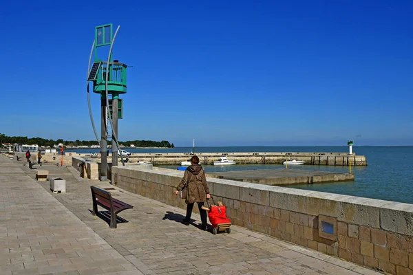 Rivedoux Plage Ile Frankrike Mars 2020 Den Pittoreska Hamnen — Stockfoto