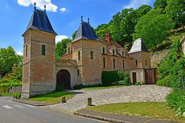 Medan France Mai 2020 Château Pittoresque Construit Xve Siècle Pierre — Photo