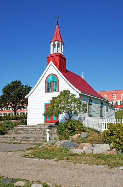 Quebec Canada June 2018 Old Chapel Tadoussac Built 1747 — Stock Photo, Image