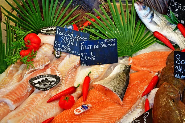 Flotte Ile France March 2020 Seafood Market Village Centre — Stock Photo, Image