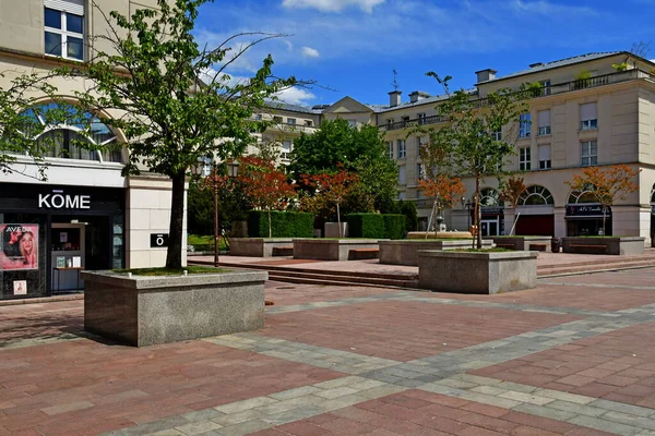 Poissy Francie Květen 2020 Centrum Města — Stock fotografie