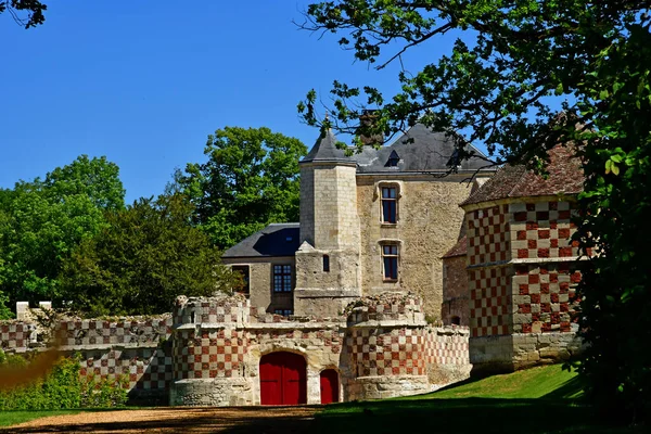 Arthies Γαλλία Μαΐου 2020 Καστέλ Που Χτίστηκε Τον 16Ο Αιώνα — Φωτογραφία Αρχείου