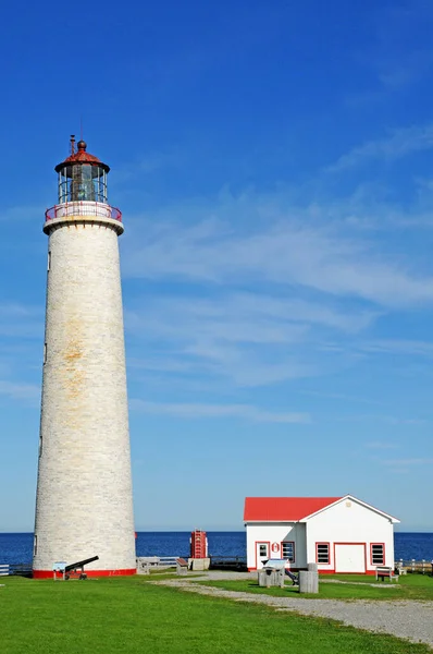 Quebec Canada June 2018 Lighthouse Cap Les Rosiers Gaspesie — Stock Photo, Image