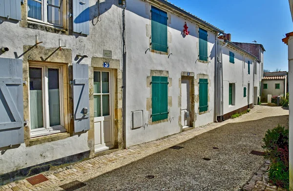 Les Portes Ile França Março 2020 Pitoresco Centro Vila — Fotografia de Stock