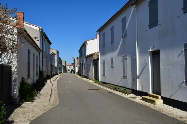 Les Portes Ile Francie Března 2020 Malebné Vesnické Centrum — Stock fotografie