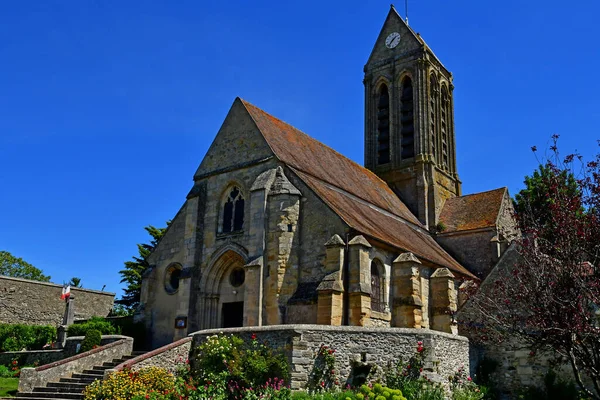 Grisy Les Platres France May 2020 Saint Caprais Church — стокове фото