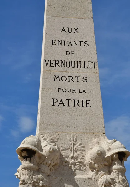 Vernouillet France May 2020 War Memorial Village Centre — Stock Photo, Image