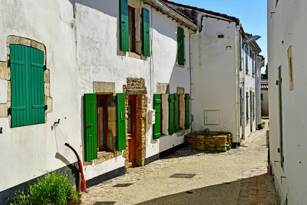 Les Portes Ile フランス 2020年3月13日 絵のように美しい村の中心部 — ストック写真