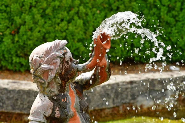 Chaussy Villarceaux Frankrike Juni 2020 Den Historiska Slottsparken — Stockfoto