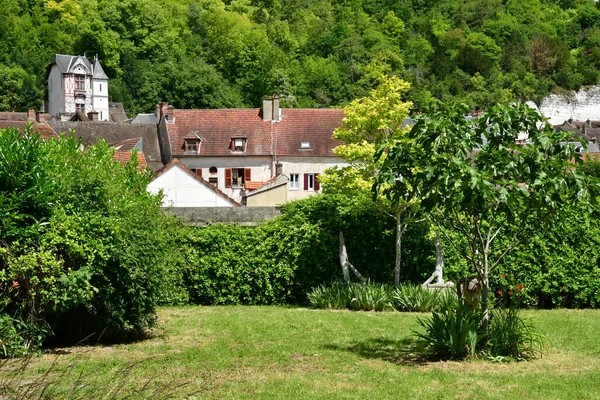 Roche Guyon Francia Junio 2020 Pueblo Histórico —  Fotos de Stock