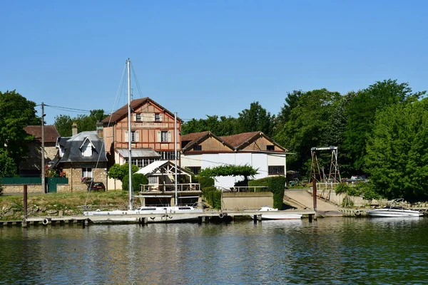 Triel Sur Seine Frankrike Juni 2020 Floden Seine — Stockfoto