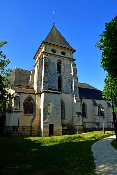 Morainviliiers France May 2020 Saint Leger Church Built 12Th Century — стоковое фото