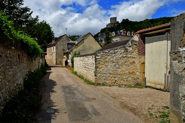 Roche Guyon Франція June 2020 Historic Village — стокове фото