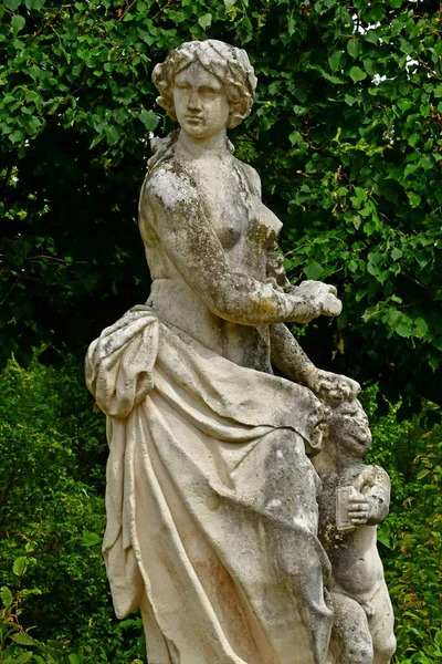 Chaussy Villarceaux Francia Junio 2020 Histórico Parque Del Castillo — Foto de Stock