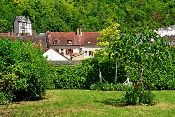 Roche Guyon Fransa Haziran 2020 Tarihi Köy — Stok fotoğraf