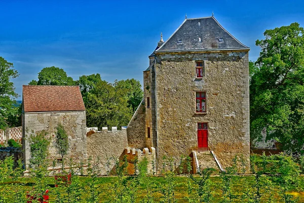 Arthies Frankrike Maj 2020 Det Pittoreska Slottet — Stockfoto