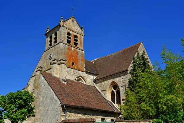 Dit Joli Village Γαλλία Μαΐου 2020 Εκκλησία Notre Dame Και — Φωτογραφία Αρχείου