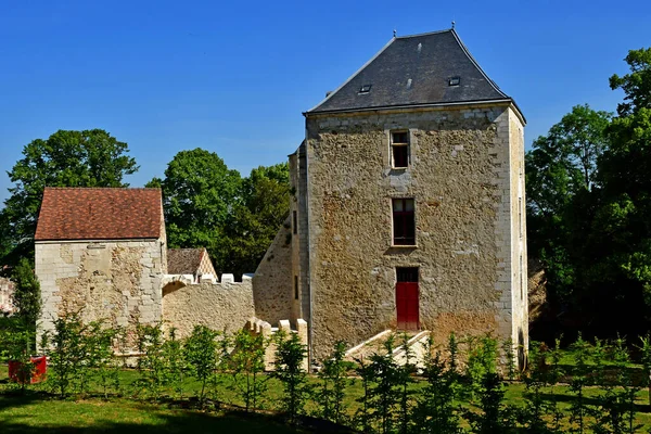 Arthies França Maio 2020 Pitoresco Castelo — Fotografia de Stock