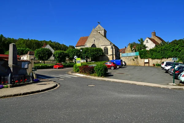 Arthies Frankrike Maj 2020 Sankt Aignans Kyrka — Stockfoto