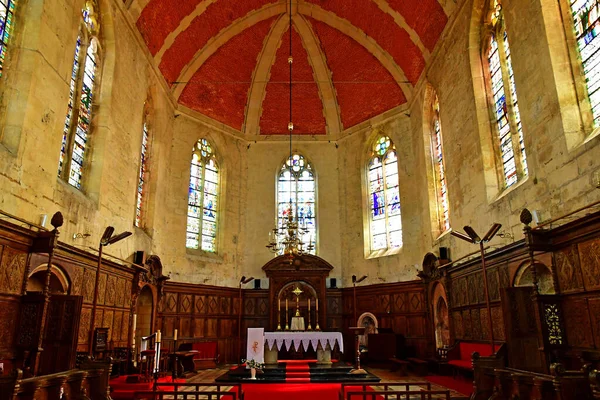 Ecouis Francia Julio 2015 Iglesia Colegiata Construida Entre 1310 1313 — Foto de Stock