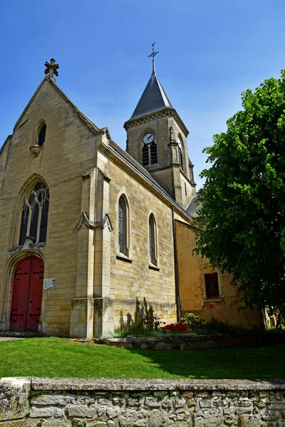 Fremainville Francia Mayo 2020 Iglesia Saint Clair — Foto de Stock